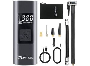 8436588186911 - Zwheel Kompressor de tragbare Luft 60w - Display led - max Druck 150psi - Scheinwerfer de Beleuchtung led - Batterie 6000mah
