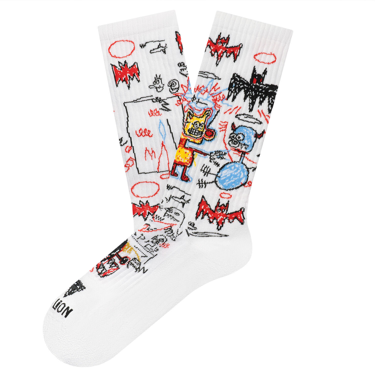 8436607950547 - Socken Athletic Basquiat Batman