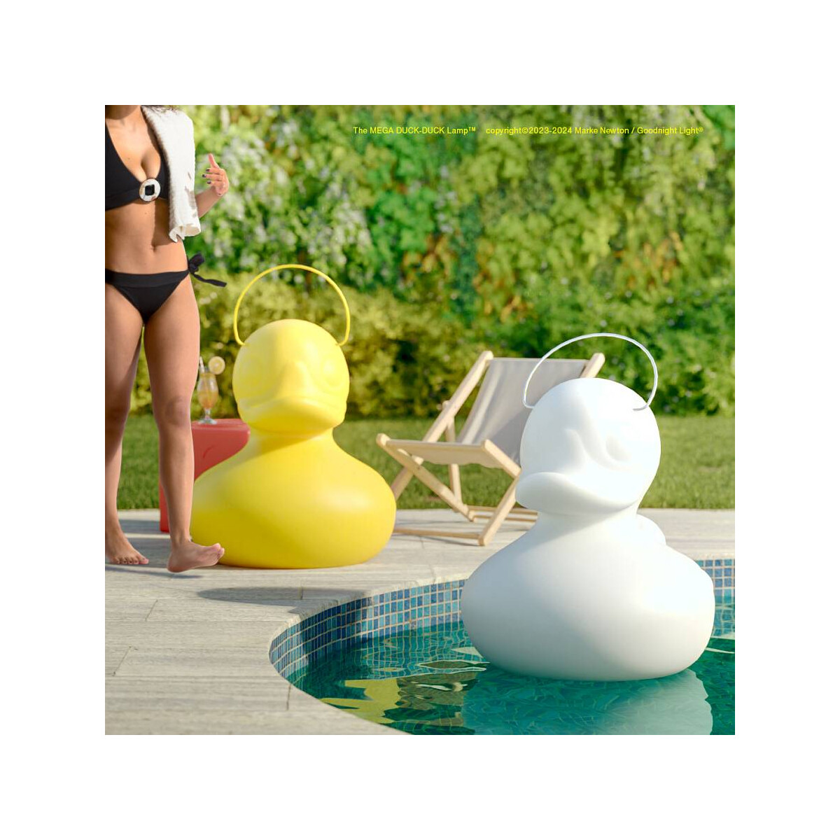 8437021584790 - Designleuchte MEGA DUCK-DUCK XXL Deco gelb 85x74x88cm