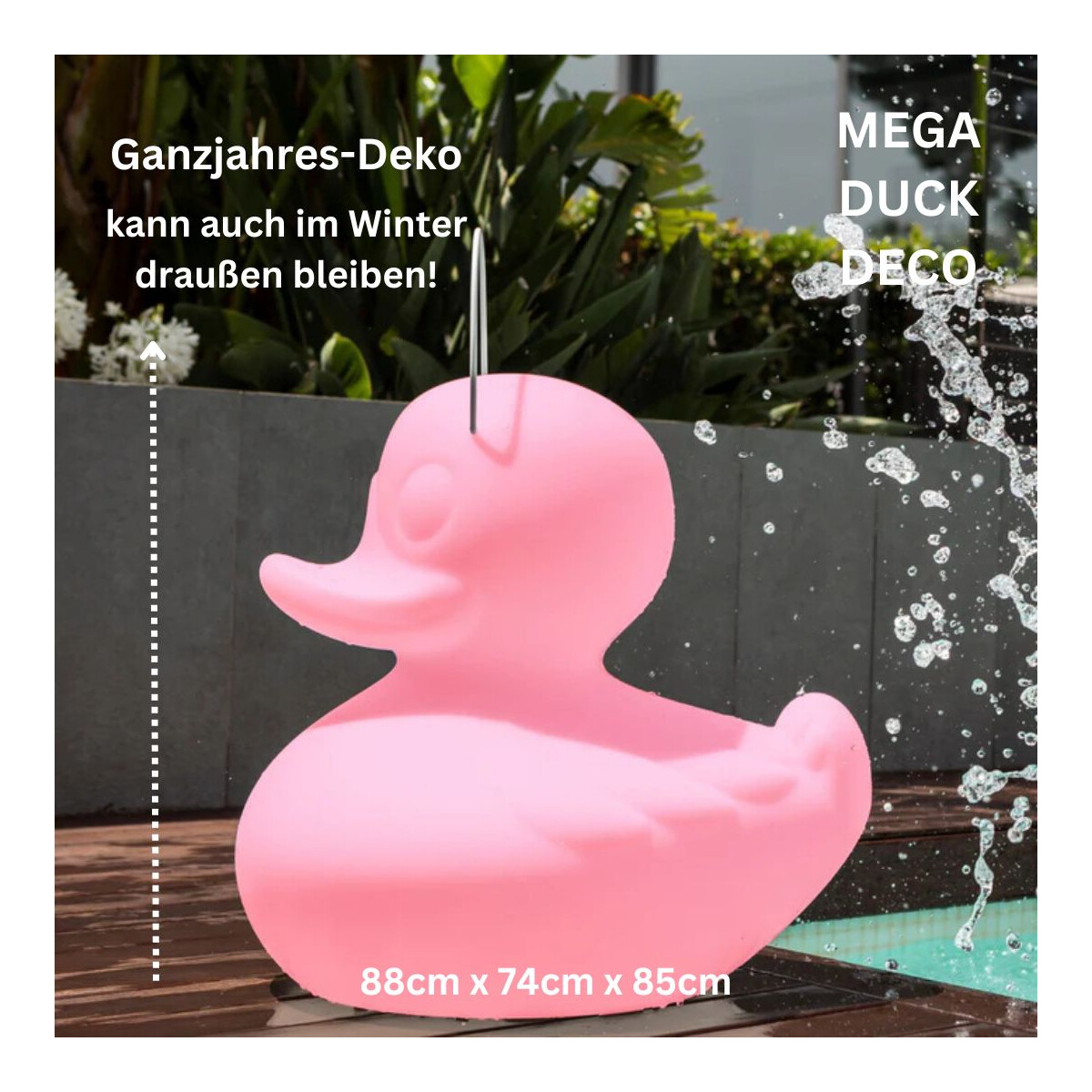 8437021584806 - Designleuchte MEGA DUCK-DUCK XXL Deco pink 85x74x88cm