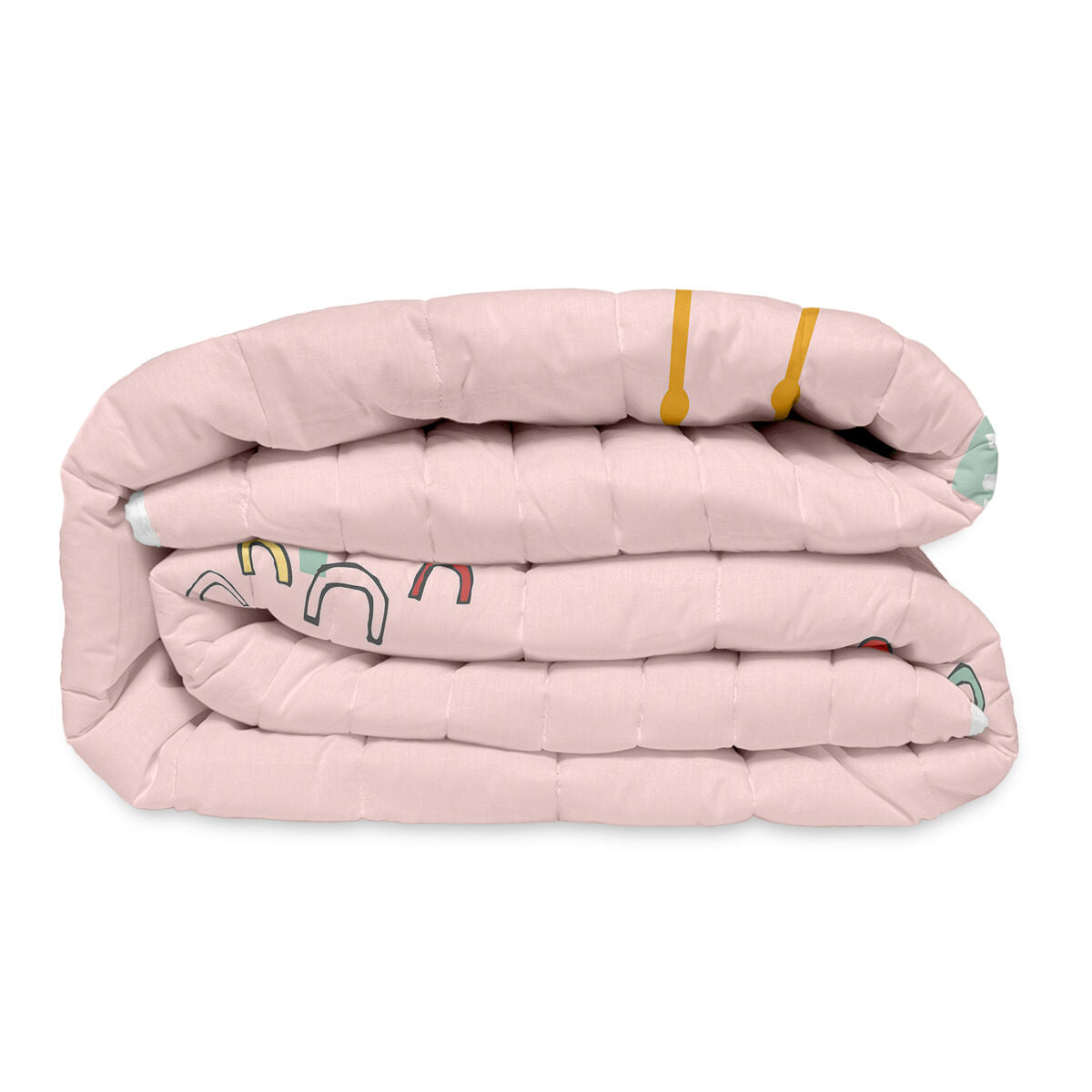 8445038170028 - Steppdecke Moshi Moshi Bunt 100 x 130 cm Rosa Flamingo
