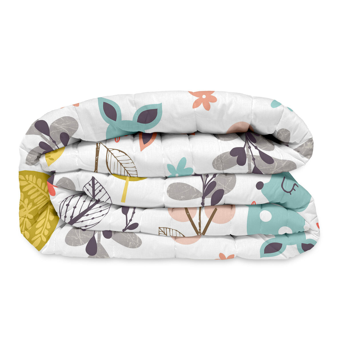 8445038170110 - Steppdecke Moshi Moshi Bunt 100 x 130 cm Hirsch Wald