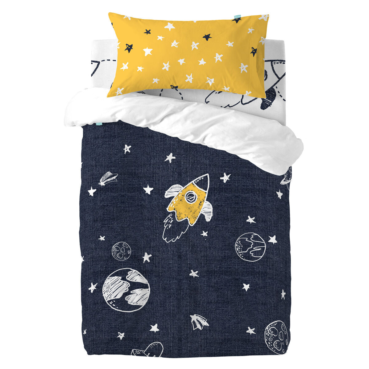 8445038181666 - Bettbezug-Set Mr Fox Starspace  Bunt Babybettchen 2 Stücke