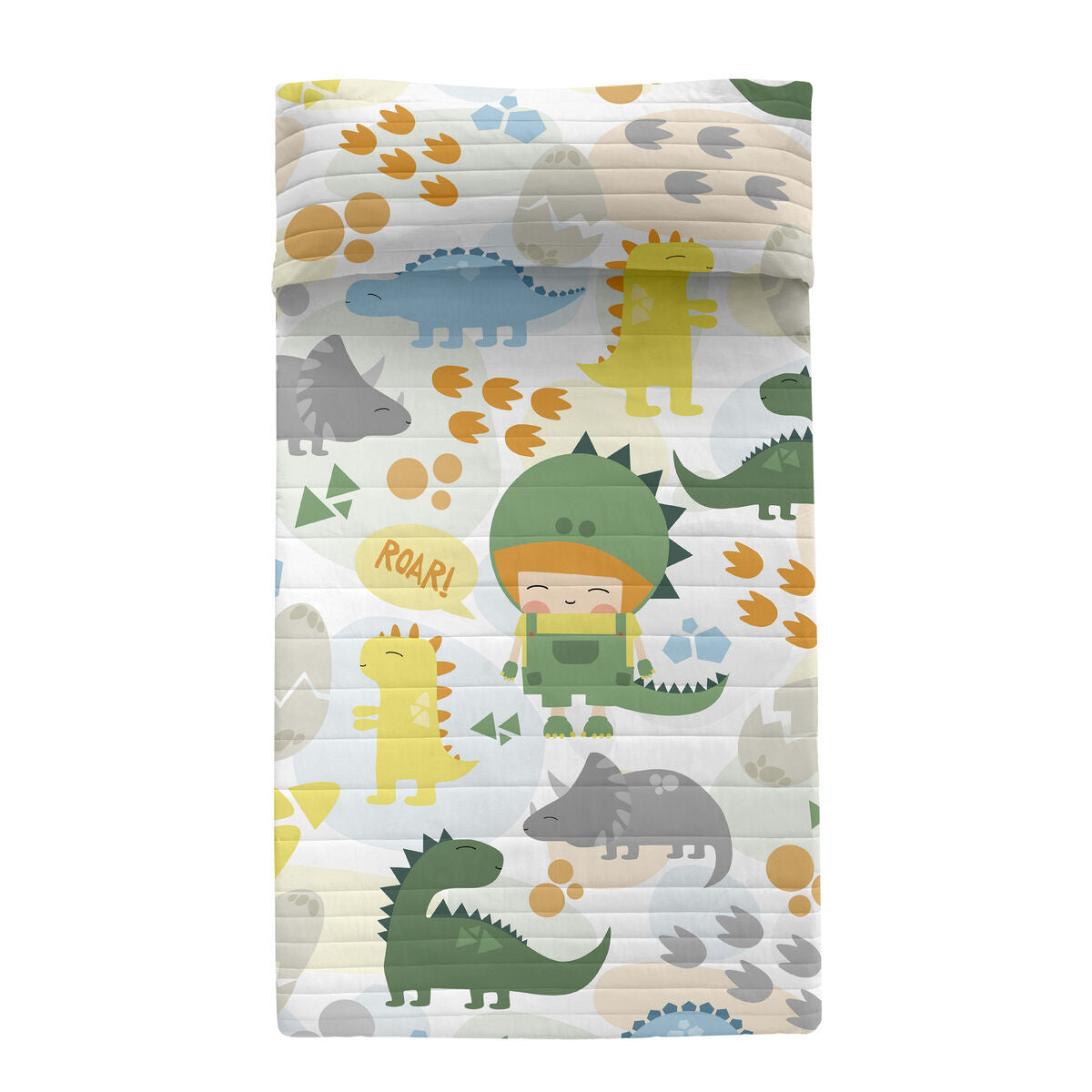 8445038205850 - Steppdecke Happynois Bunt 200 x 260 cm Dinosaurier