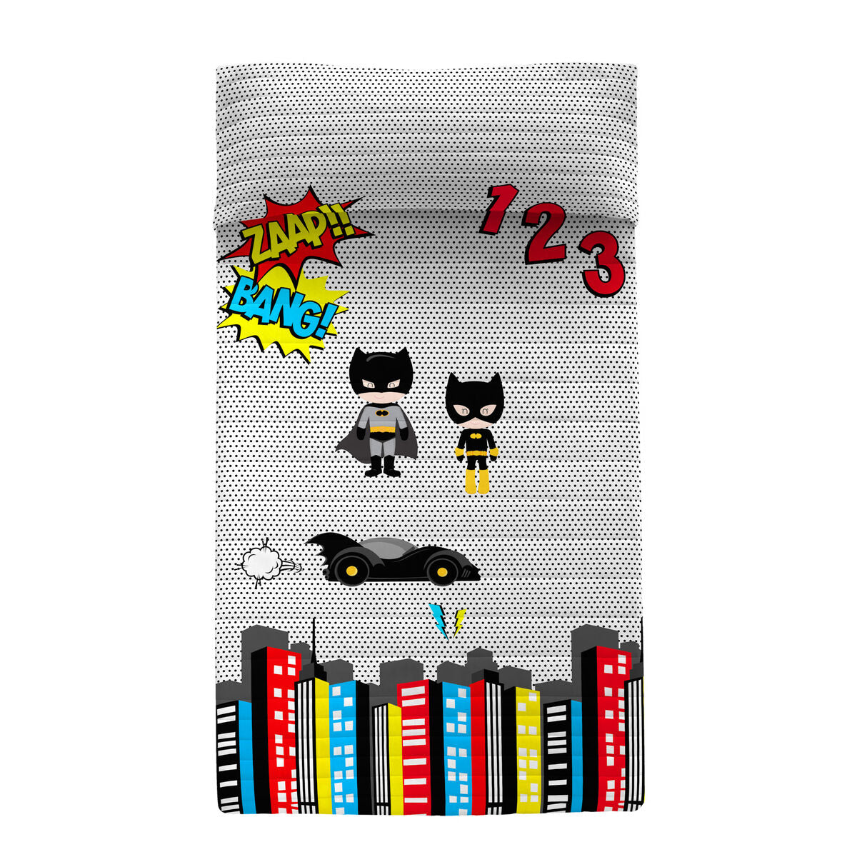 8445038237813 - Steppdecke Mr Fox Bunt 180 x 260 cm Batman