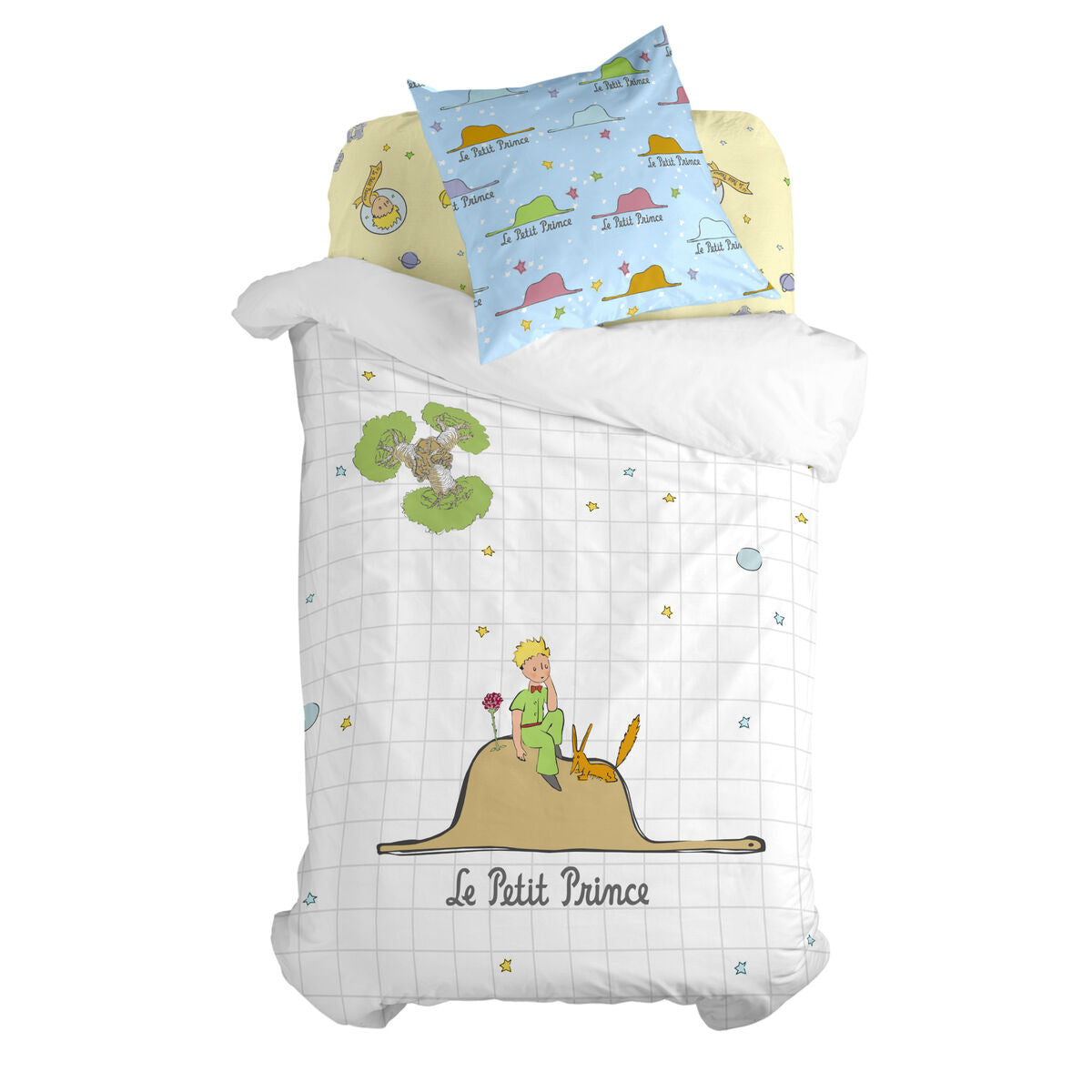 8445038242879 - Bettbezug-Set Le Petit Prince Imagination Bunt Einzelmatratze 2 Stücke