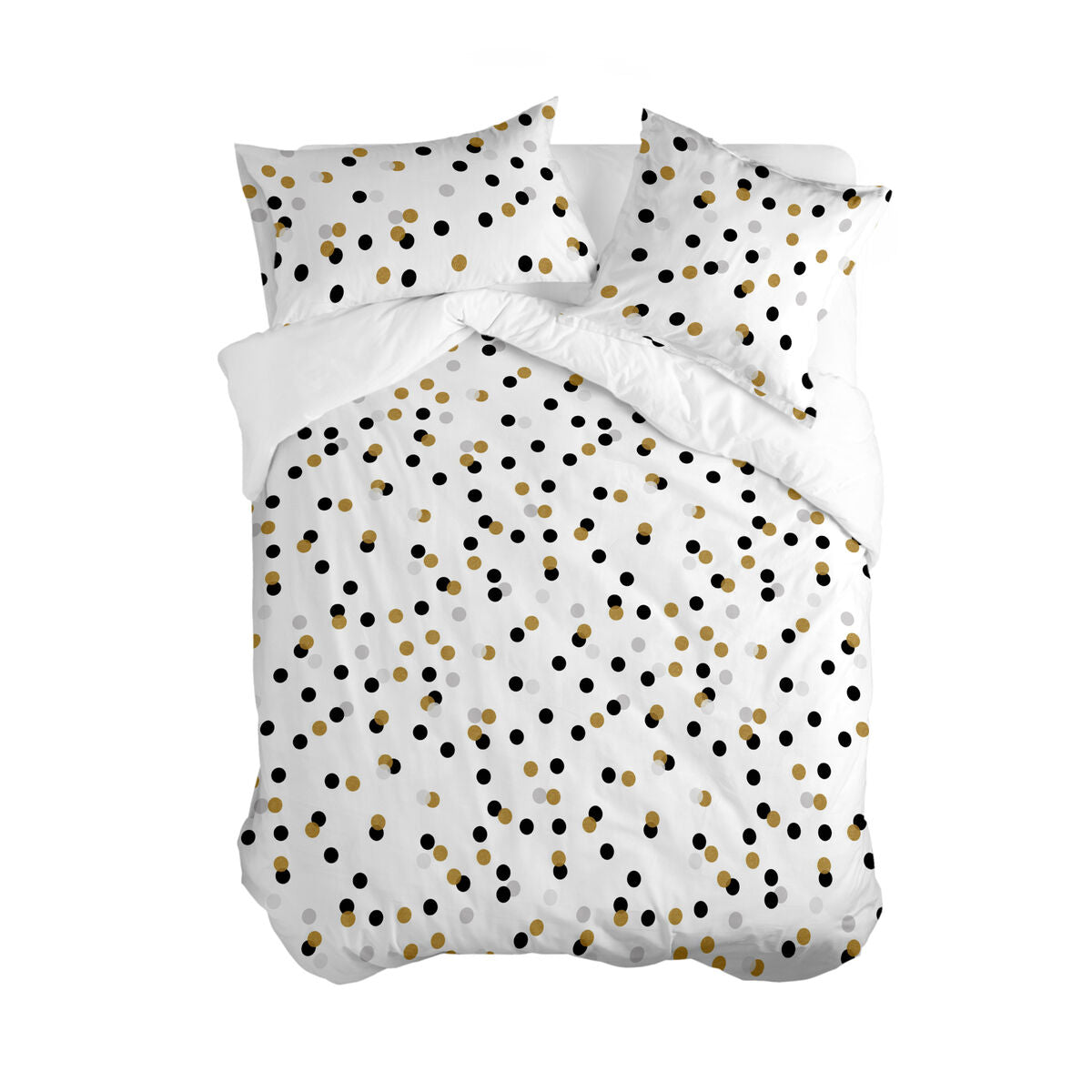 8445038253493 - Bettdeckenbezug Blanc Golden dots Bunt 140 x 200 cm