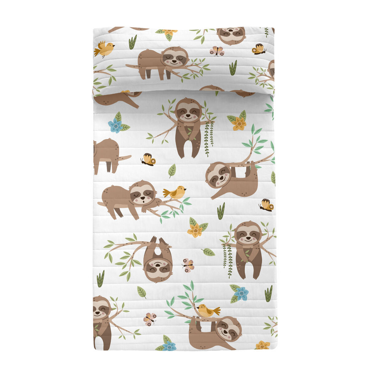 8445038266578 - Tagesdecke (Steppdecke) Moshi Moshi Multicolor 180 x 260 cm Lazy bear