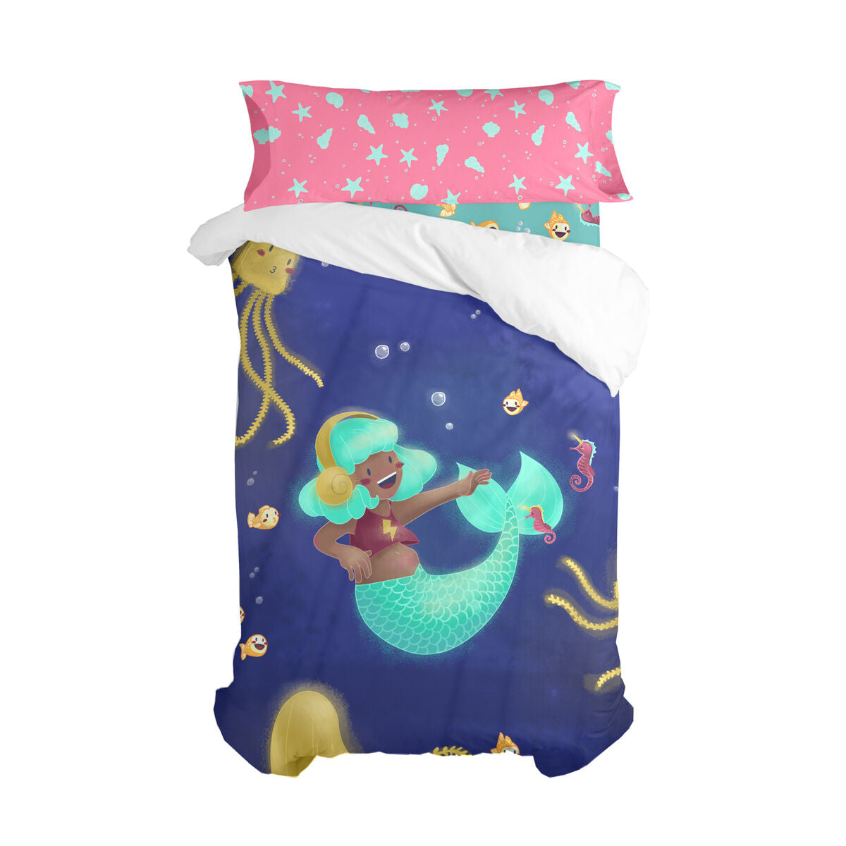 8445038270353 - Bettbezug-Set Mr Fox Happy mermaid Bunt Einzelmatratze 2 Stücke 8445038270353 - Bettbezug-Set Mr Fox Happy mermaid Bunt Einzelmatratze 2 Stücke