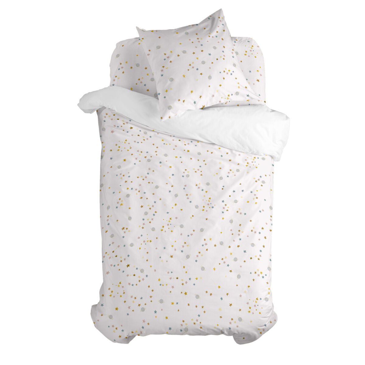 8445038284343 - Bettbezug-Set Mini Saturn Multicolor Einzeln 2-teilig