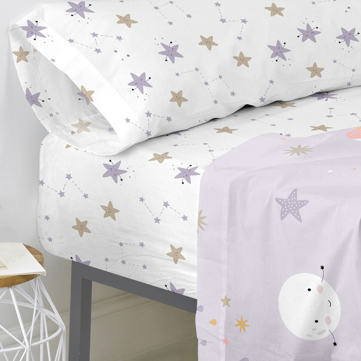 8445038291747 - Fitted bottom sheet MOSHI MOSHI Multicolour Single 28 x 2 x 38 cm 90 x 200 x 32 cm