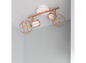 8445044004737 - Ledkia - Deckenleuchte Aluminium Ausrichtbar 2 Strahler Lada Kupfer350 mm