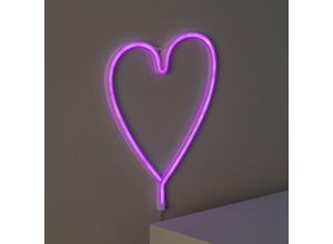 8445044007837 - Ledkia - Neon led Heart mit Batterie RosaAA - LR620 mm