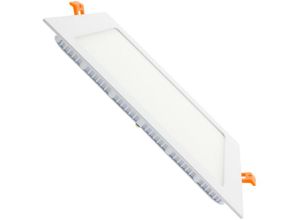 8445044015894 - Ledkia - LED-Deckeneinbauleuchte 18W Eckig SuperSlim Schnitt 205x205 mm Neutrales Weiß 4000K - 4500K 120º225 mm