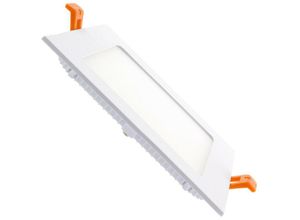 8445044016082 - Ledkia - LED-Deckeneinbauleuchte 12W Eckig SuperSlim 155x155mm Neutrales Weiß 4000K 120º170 mm