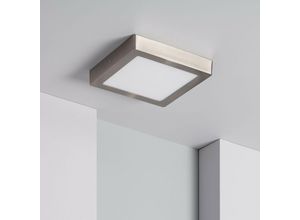 8445044016556 - LED-Deckenleuchte 18W Eckig Metall 225x225 mm Silber Warmes Weiß 2700K - 3200K 120º225 mm