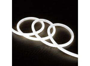 8445044020195 - Ledkia - LED-Streifen Neon Dimmbar 220V ac 120 LED m Rund 360 Kaltes Weiss IP67 nach Mass Schnitt alle 100cm 270º 12m
