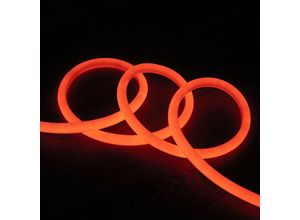 8445044020751 - Ledkia - LED-Streifen Neon Dimmbar 220V ac 120 LED m Rund 360 Orange IP67 nach Mass Schnitt alle 270º4m4m
