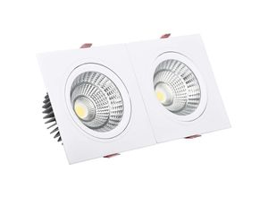 8445044025633 - Ledkia - LED-Downlight Strahler 20W Eckig Doppelt New Madison Schnitt 205x90 mm Warmes Weiß 3000K - 3200K 24°65 mm