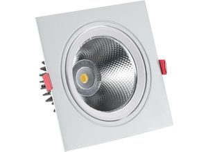 8445044025794 - Ledkia - LED-Downlight Strahler 15W cob Eckig New Madison Schnitt ø 115 mm Neutrales Weiß 4000K - 4500K 24°140 mm