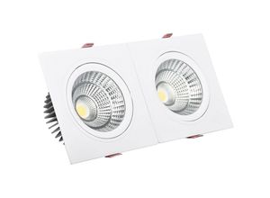 8445044025831 - Ledkia - LED-Downlight Strahler 10W Rechteckig Doppelt New Madison Schnitt 165x75 mm Warmes Weiß 3000K - 3200K 24°55 mm