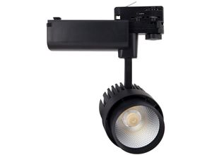 8445044028320 - Ledkia - LED-Strahler Dora 30W Schwarz für 3-Phasestromschienen Warmes Weiß 2700K 36º