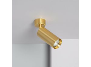 8445044030033 - Ledkia - Strahler-Lampenfassung Aluminium für GU10 Glühbirnen Quartz Gold