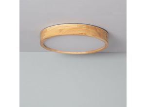 8445044031603 - Ledkia - LED-Deckenleuchte 20W Rund Holz Ø400 mm cct Wählbar Kayu Holz400 mm