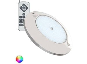 8445044032518 - Ledkia - LED-Poolstrahler Oberfläche rgb tauchfähig 12V dc IP68 Rostfreier Edelstahl 20W rgb mit Fernbedienung 120º30 mm