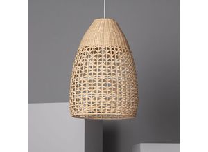 8445044033805 - Ledkia - Hängeleuchte Rattan Jinan Natürlich320 mm