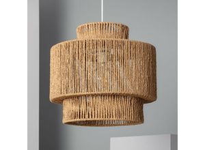 8445044034406 - Ledkia - Hängeleuchte Geflochtenes Papier Neka Natürlich400 mm