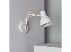 8445044036394 - Wandleuchte Ausrichtbar Holz und Metall Cubal Weiß