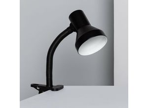 8445044036745 - Ledkia - Schreibtischleuchte Flexo aus Metall mit Klammer Eret Schwarz140 mm