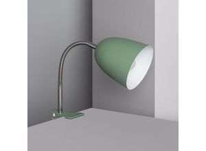 8445044036783 - Ledkia - Schreibtischleuchte Flexo aus Metall mit Klammer Ripley Seladonfarbe280 mm
