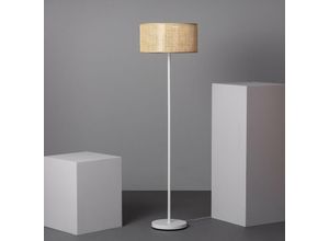 8445044037568 - Ledkia - Stehleuchte Rattan und Metall Baracoa Weiß400 mm