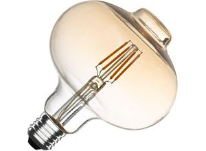 8445044038565 - Ledkia - LED-Glühbirne Filament E27 6W 550 lm G125 Dimmbar Bernstein Warmes Weiß 2000K - 2500K 360º120 mm