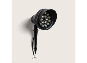 8445044039203 - Ledkia - LED-Strahler Aussen 18W mit Erdspiess Giverny Neutrales Weiß 4000K 60º250 mm