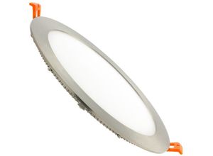 8445044039647 - Ledkia - LED-Deckeneinbauleuchte 15W Rund SuperSlim Silber Schnitt ø 185mm Kaltes Weiß 6000K - 6500K 120º