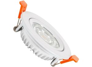 8445044039951 - LED-Downlight Strahler 5W cob Superslim Ausrichtbar Rund Weiss Schnitt Ø75 mm CRI90 Expert Color No Flicker WarmweißWarmweiß 2700K No FlickerWeiß