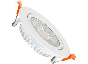 8445044040018 - Ledkia - led Downlight Strahler 15W cob Superslim Schwenkbar Rund Schnitt Ø100 mm CRI90 Expert Color No Flicker WarmweißWarmweiß 2700K No FlickerWeiß