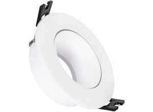 8445044040612 - Downlight-Ring Rund Schwenkbar für LED-Glühbirne GU10   GU53 Schnitt Ø80 mm Weiß   Schwarz