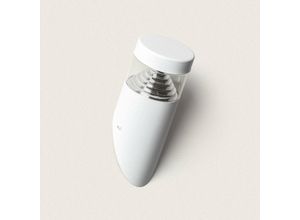 8445044040919 - Ledkia - LED-Wandleuchte Aussen 6W Edelstahl Inti White Warmweiß 3000K No Flicker
