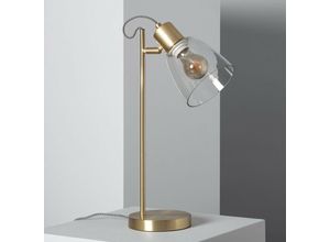 8445044041237 - Ledkia - Tischleuchte Metall und Glas Shirley Gold230 mm