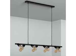 8445044041251 - Ledkia - Hängeleuchte Metall Garland Schwarz1080 mm