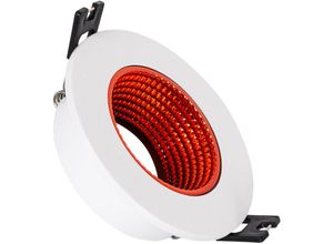 8445044042067 - Ledkia - Downlight-Ring Rund Schwenkbar Farbig für LED-Glühbirnen GU10   GU53 Schnitt Ø80 mm Rot90 mm