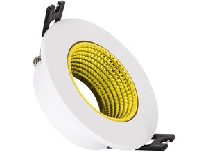 8445044042074 - Ledkia - Downlight-Ring Rund Schwenkbar Farbig für LED-Glühbirnen GU10   GU53 Schnitt Ø80 mm Gelb90 mm