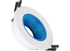 8445044042098 - Ledkia - Downlight-Ring Rund Schwenkbar Farbig für LED-Glühbirnen GU10   GU53 Schnitt Ø80 mm Blau90 mm