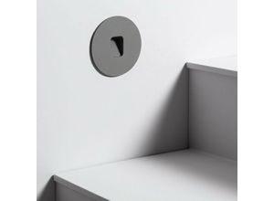 8445044042463 - Ledkia - LED-Wandeinbauleuchte Aussen 2W Rund Grau Grasset NeutralweißNeutralweiß 4000K Grau