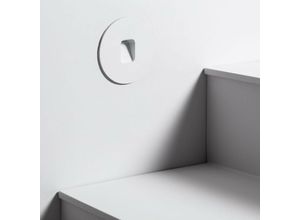 8445044042500 - Ledkia - LED-Wandeinbauleuchte Aussen 2W Rund Weiss Grasset NeutralweißNeutralweiß 4000K