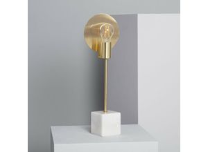 8445044043071 - Ledkia - Tischleuchte Marmor und Metall Argos Gold100 mm